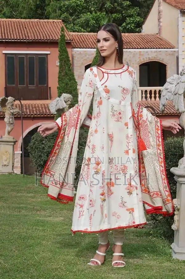 Women's Linen 3-Piece Lawn Suit - Summer Collection