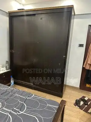 Photo - Bedroom Set: Sliding Door Cupboard and Two Single Beds with Mattresses