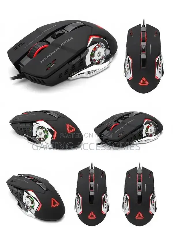 Precision Gaming Mouse with 6 Wireless Buttons