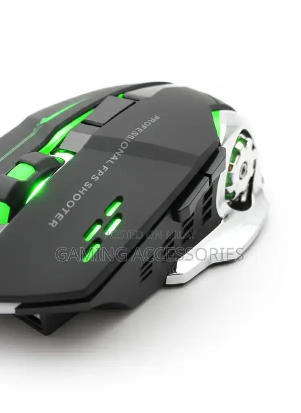 Precision Gaming Mouse with 6 Wireless Buttons