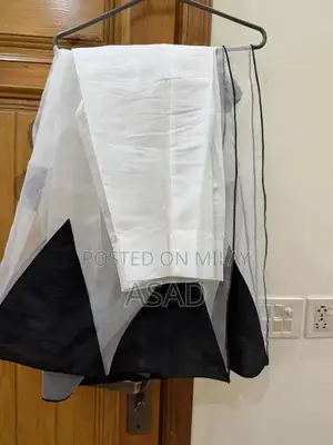 Classic Black and White Frock - Elegant Casual Dress