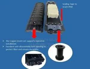 48 Fiber FTTH Inline Optical Splice Closure - Outdoor Enclosure
