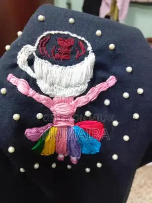 Handmade Embroidered Winter T-Shirt for 5-6 Year Old Children