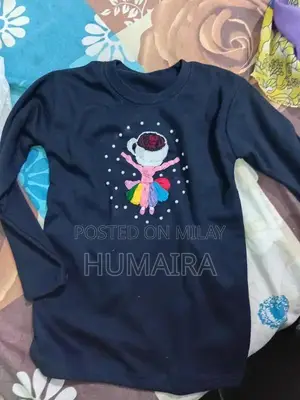 Handmade Embroidered Winter T-Shirt for 5-6 Year Old Children