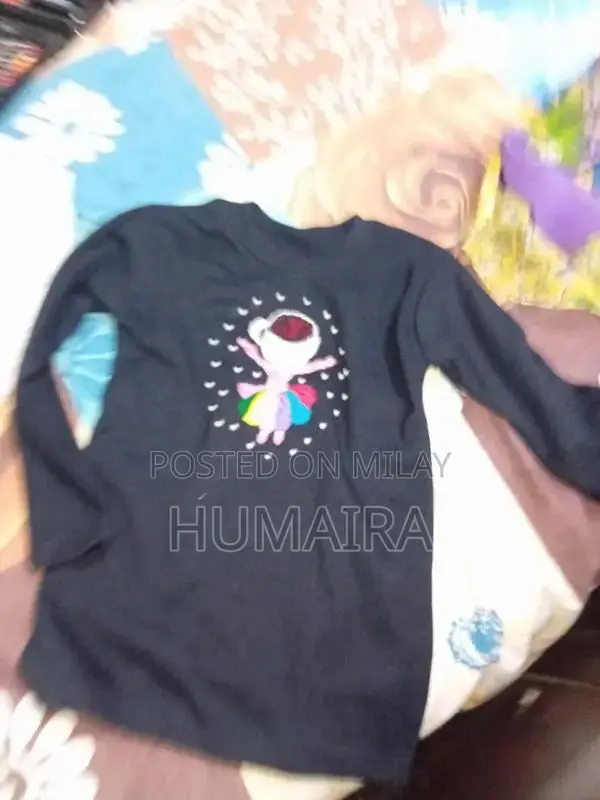 Handmade Embroidered Winter T-Shirt for 5-6 Year Old Children