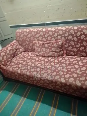 Photo - Comfortable Five Seater Thooth Wood Living Room Sofa