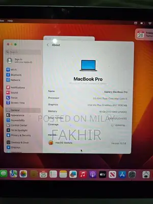MacBook Pro 2017 Core i7 with Touch Bar, 16GB RAM
