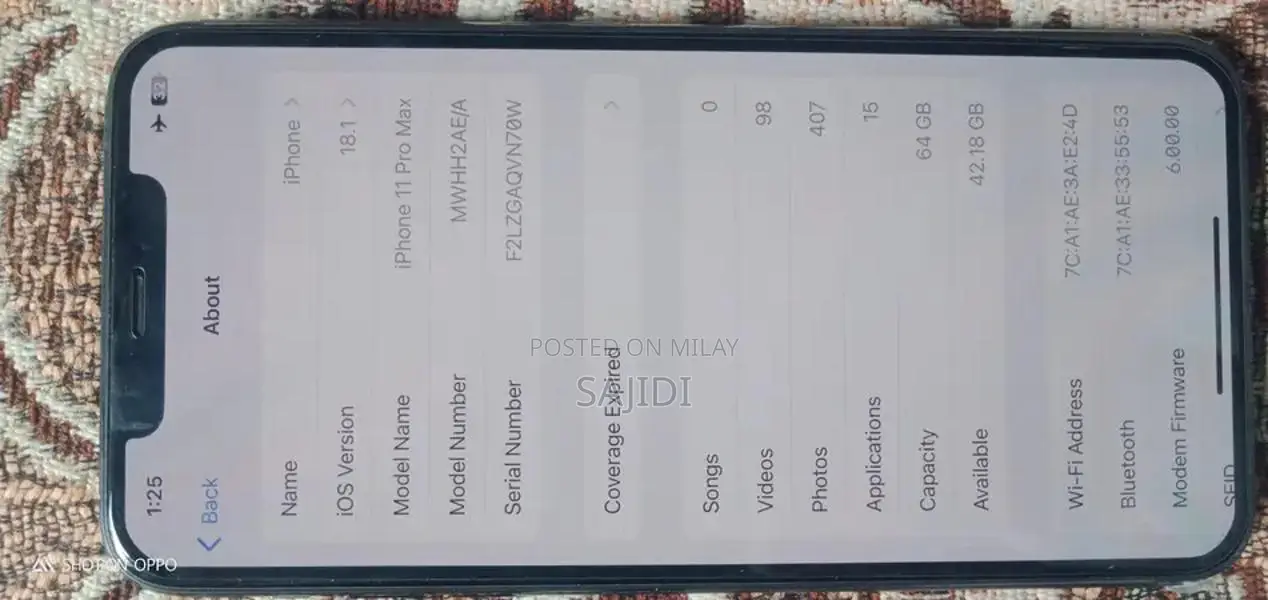 Apple iPhone 11 Pro Max Factory Unlocked Smartphone