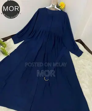Blue Flared Abaya - Modern Islamic Modest Wear