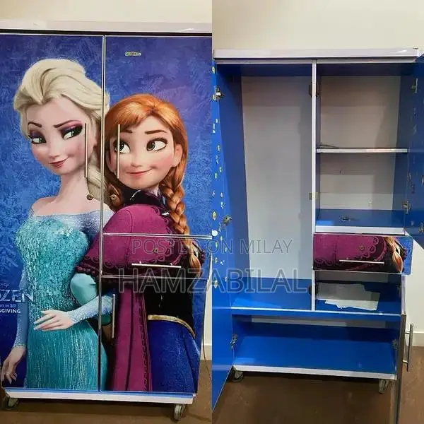 Large Kid's Wooden Wardrobe - 5.5 Feet Tall