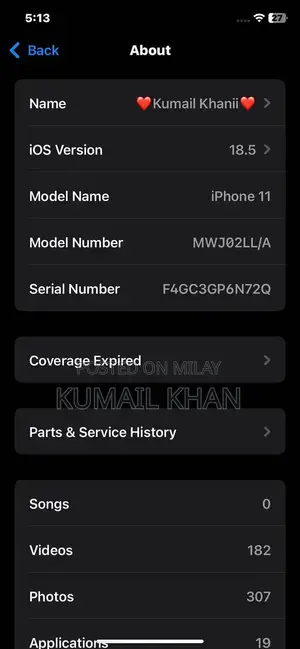 Photo - Apple iPhone 11 128GB Smartphone - Non PTA Variant