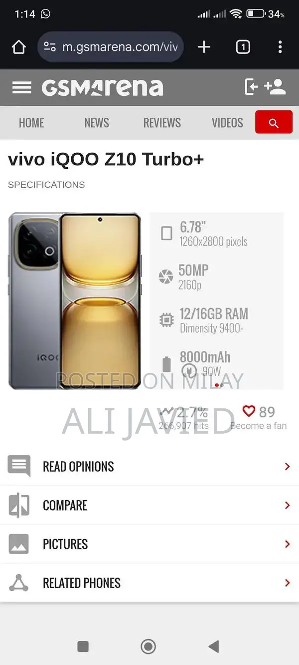 High Performance Gaming Smartphone with Turbo Mode