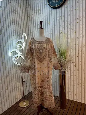 Elegant Intricate Embellished Dress with Vibrant Dupatta