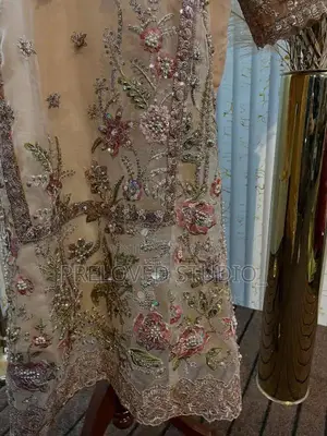 Elegant Intricate Embellished Dress with Vibrant Dupatta