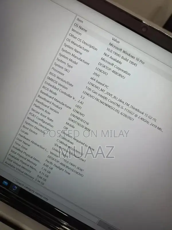 Lenovo Thinkbook 15 i5 Touch Laptop with FHD Display