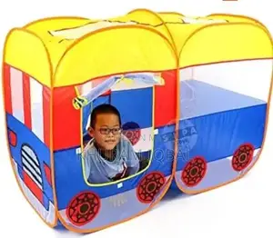 Photo - Kids Pop-Up Play Tent - School Bus Design Large Indoor Outdoor Playhou