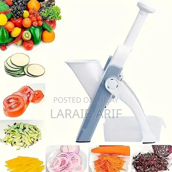 Multi-Functional Vegetable Slicer with Interchangeable Blades