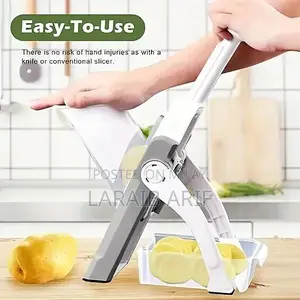 Multi-Functional Vegetable Slicer with Interchangeable Blades