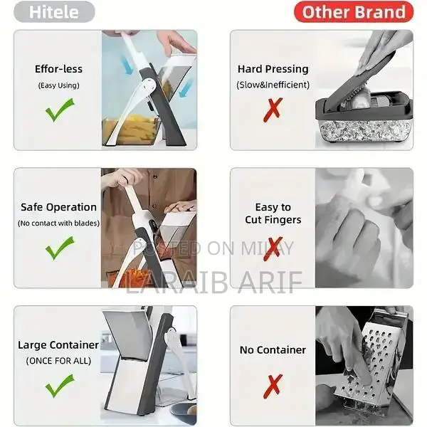 Multi-Functional Vegetable Slicer with Interchangeable Blades