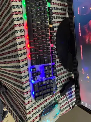 Complete Gaming PC Setup with Monitor and Peripherals