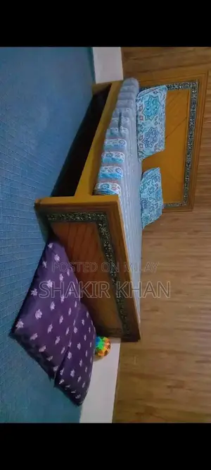 Photo - Sturdy Wooden Bed Frame - No Mattress Included