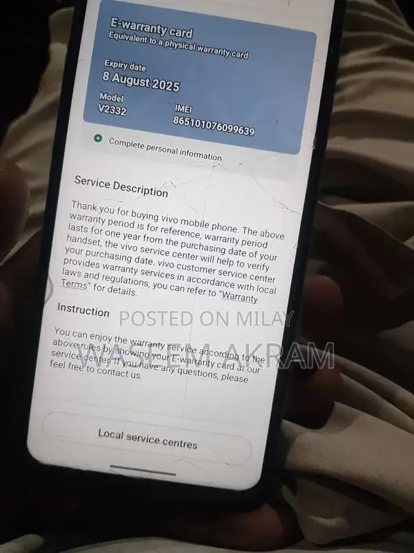 Vivo Y03 Smartphone - Compact Mobile Device with Storage