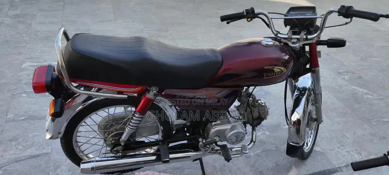 United CD 70 Motorcycle - 2024 Model with New Tyres