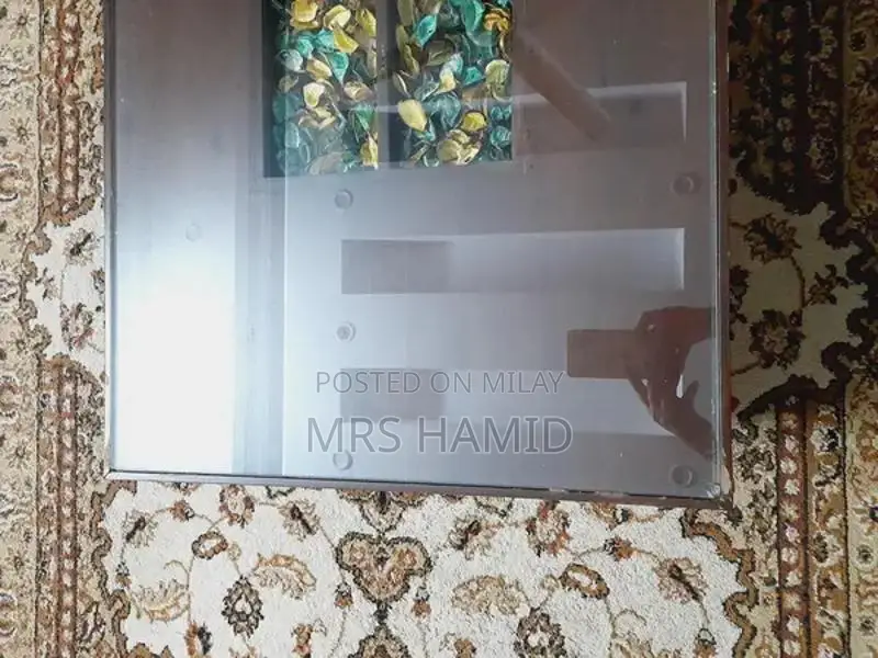 3-Piece Wooden and Glass Table Set with Small Side Tables