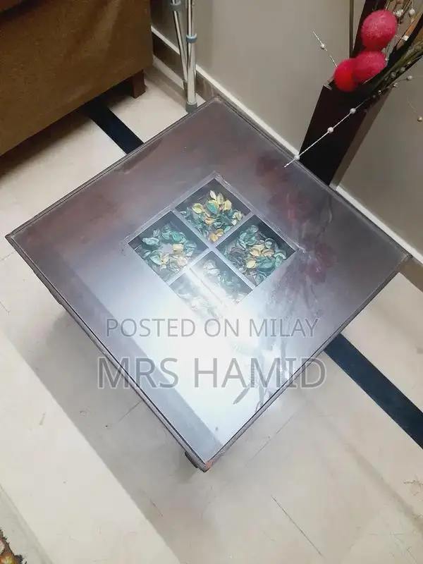 3-Piece Wooden and Glass Table Set with Small Side Tables