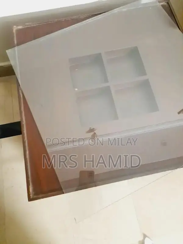 3-Piece Wooden and Glass Table Set with Small Side Tables