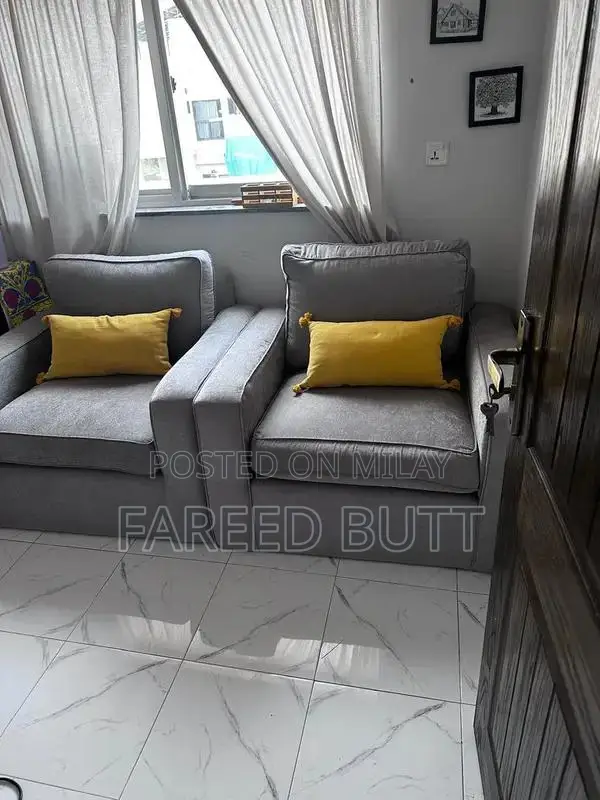 Custom American Style Light Grey 3-Piece Living Room Sofa Set