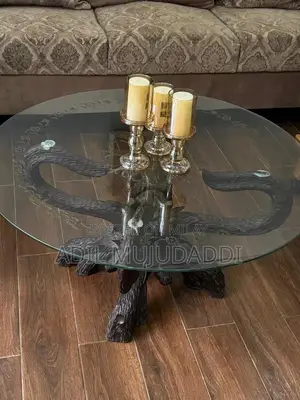 Stylish 3-Piece Solid Wood Center Table Set