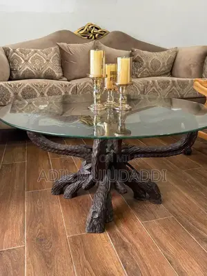 Stylish 3-Piece Solid Wood Center Table Set