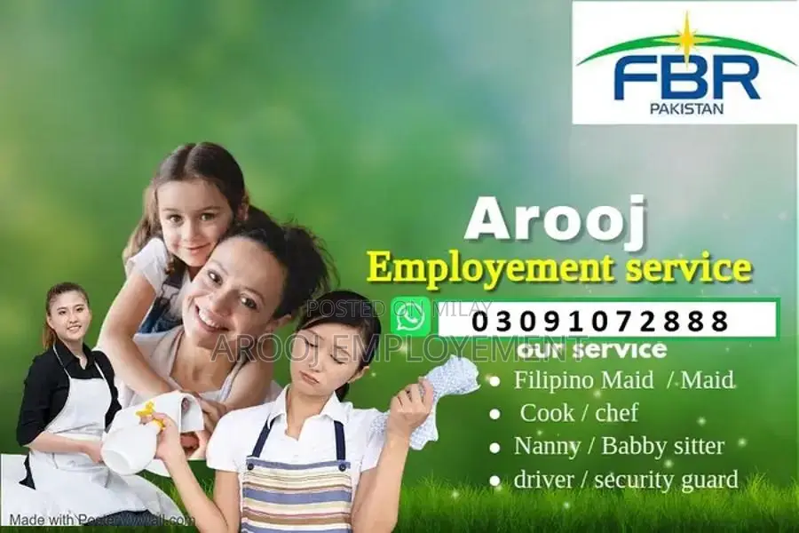 Maid Available , Babysitter , Cook/Chef , Nanny , Helper , House Maids