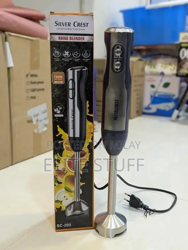 Silver Crest Hand Blender for Kitchen - 2 Speed Modes