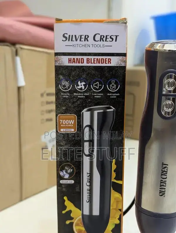 Silver Crest Hand Blender for Kitchen - 2 Speed Modes