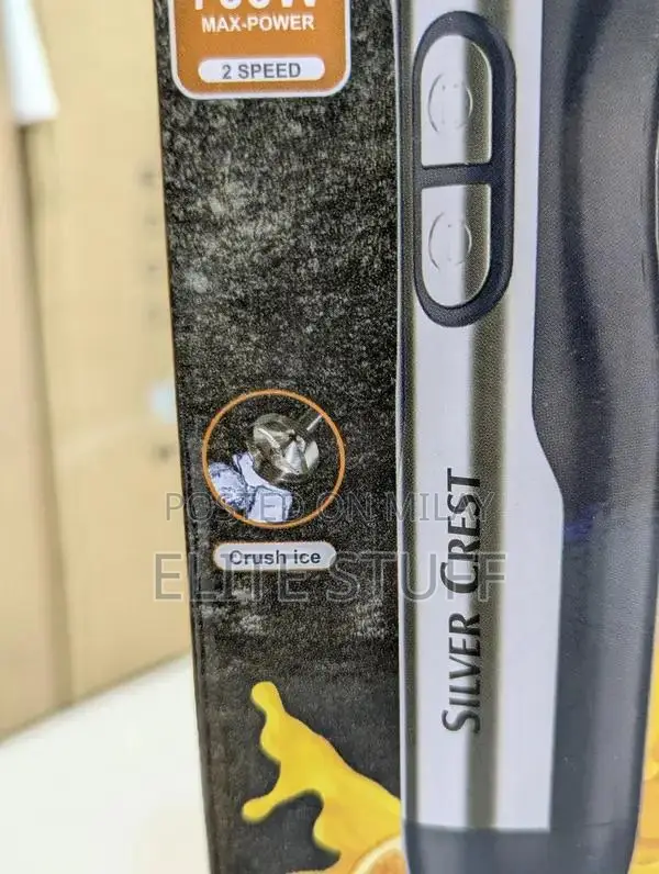 Silver Crest Hand Blender for Kitchen - 2 Speed Modes