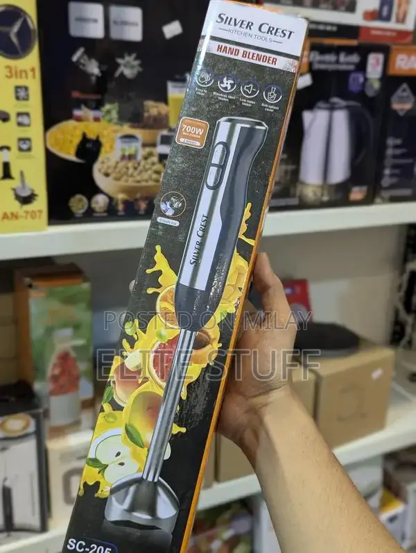 Silver Crest Hand Blender for Kitchen - 2 Speed Modes