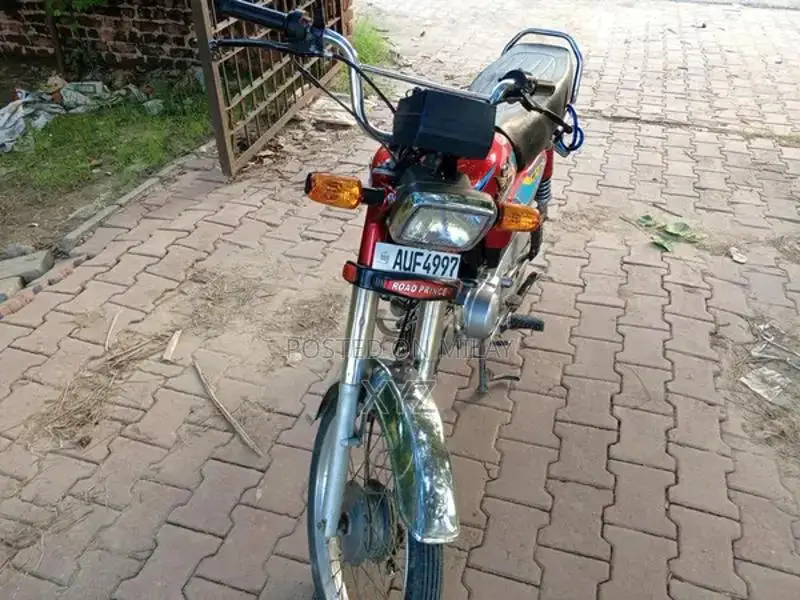 Road Prince 70cc Motorcycle Red Bike