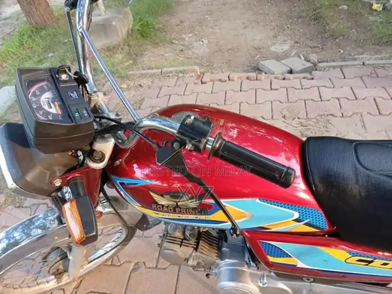 Road Prince 70cc Motorcycle Red Bike