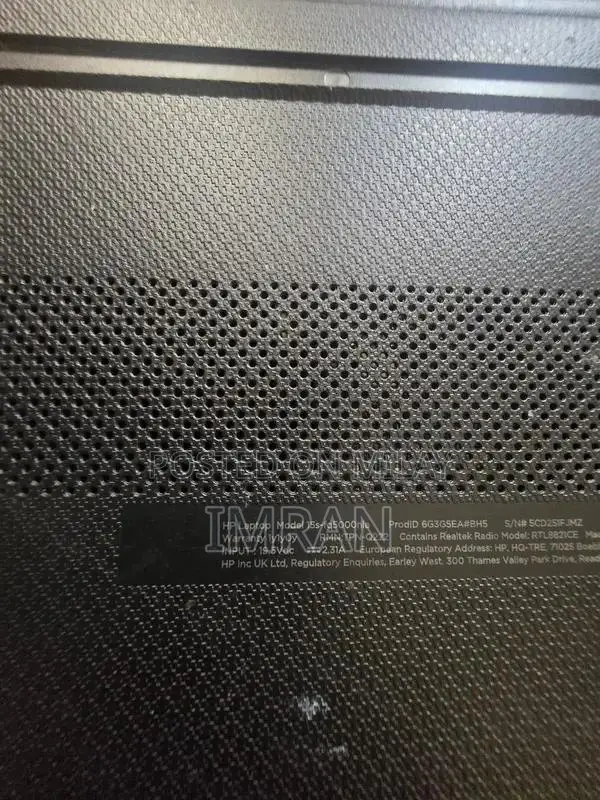 HP 15.6-inch i3 12th Gen Laptop with 8GB RAM and SSD