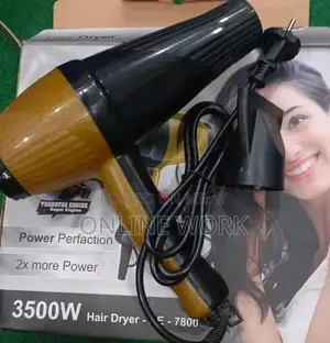 3500W Professional Hair Dryer with Multiple Heat and Speed Settings