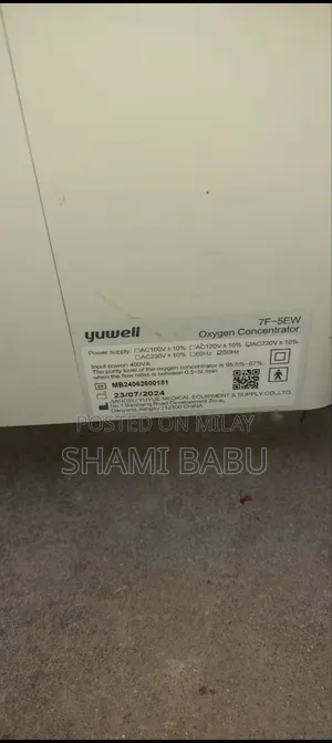 Oxygen Machine Yuwell 5ltr