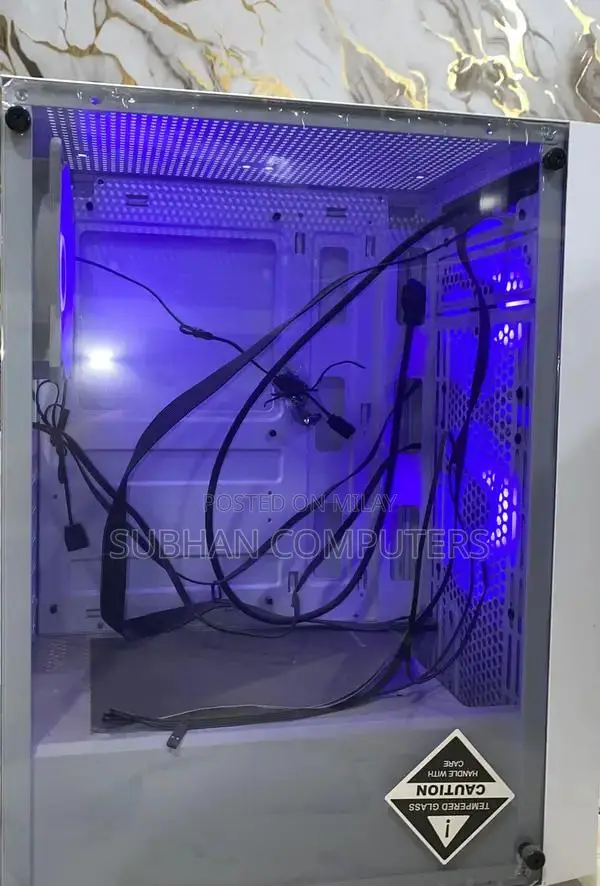 RGB Gaming PC Case with Tempered Glass Side Panel