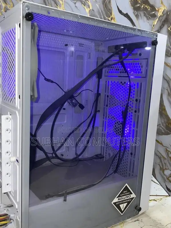 RGB Gaming PC Case with Tempered Glass Side Panel