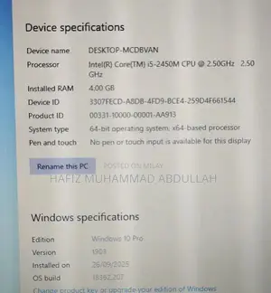 Samsung NP300E7A Business Laptop with Original Battery