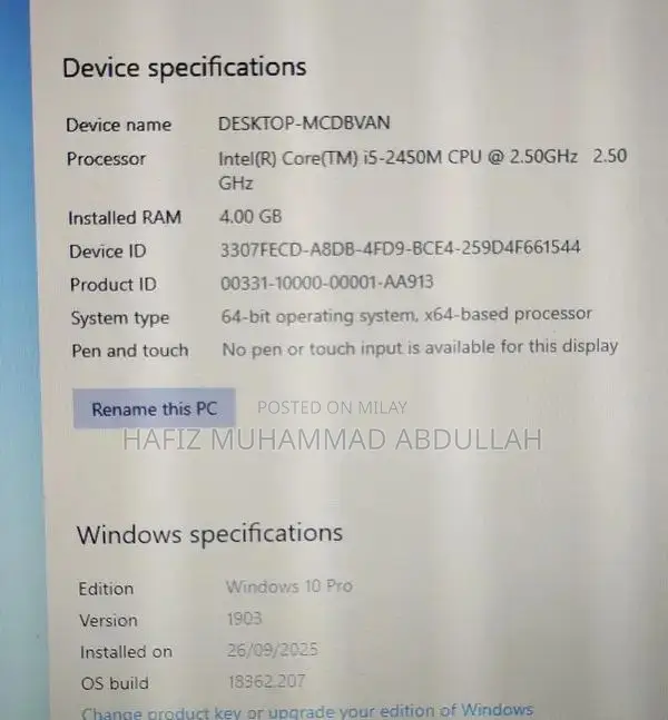 Samsung NP300E7A Business Laptop with Original Battery