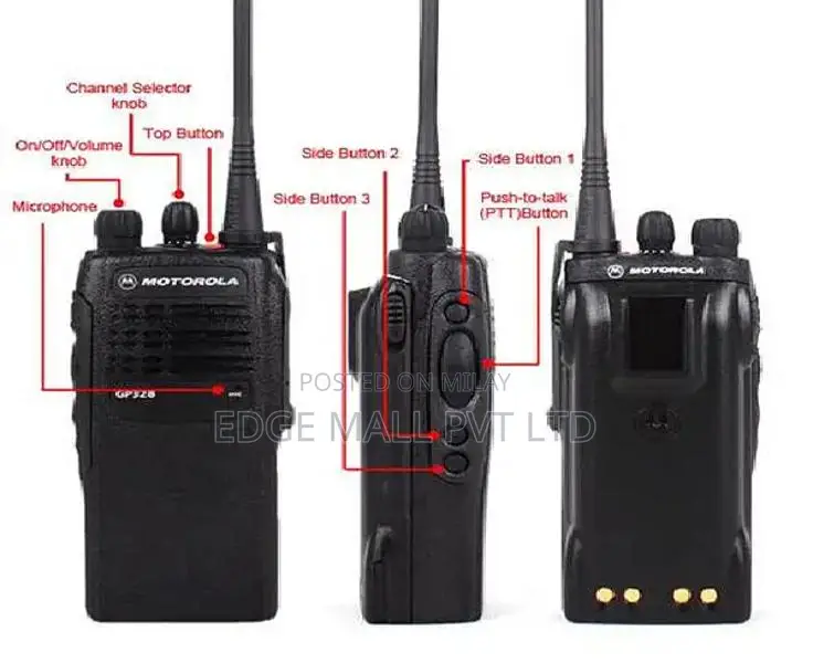Motorola GP328 Professional Two-Way Radio - Long Range Walkie Talkie