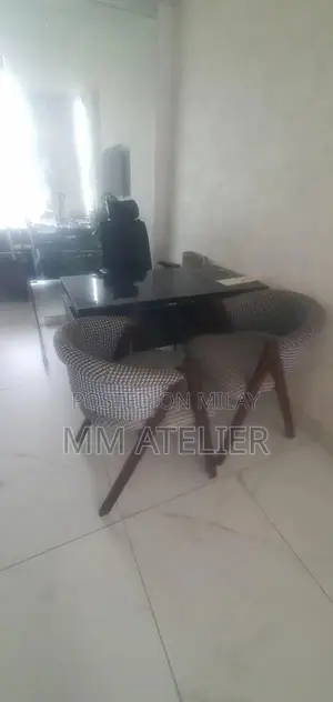 Photo - Dining Table Set with Chairs and Revolving Chair