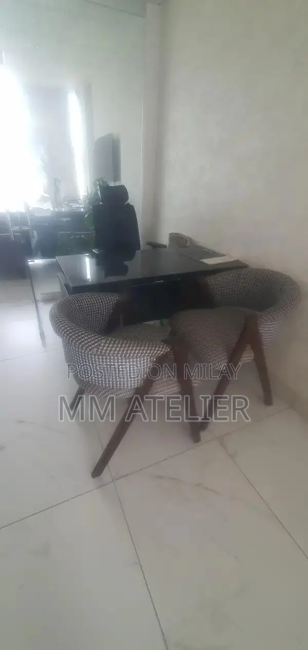 Dining Table Set with Chairs and Revolving Chair